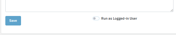 Lavawall® script run impersonating the logged in user