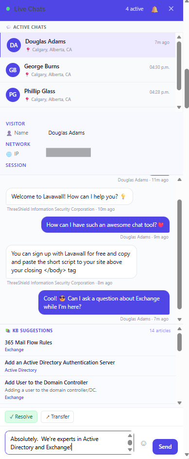 simple chat for users on your website complete with emojis